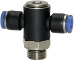 Riegler 109567 Вставной Т-образный фитинг, серия Blue, вращающийся, G 1/4 вн. 173.014-8