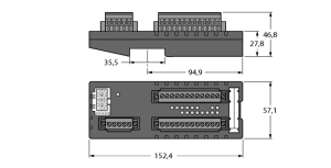 Удобные станции fieldbus для PROFIBUS-DP16 цифровых входов - FDP20-16S-T - 6611485 Turck 