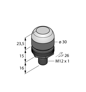 Pick-to-Lightдатчик положенияЕмкостной переключатель - K30APTYXDQ - 3087157 Turck 