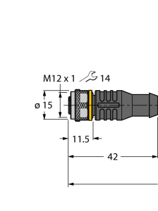Кабель привода/датчика, ПУРКабельный соединитель - RKC4.4T-5-RSC4.4T/TXY - 6627697 Turck