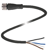 Pepperl+Fuchs. Female connector V1-G-BK10M-PUR-A