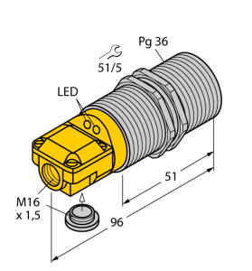 Индуктивный датчик - BI25-G47SR-VN4X2 - 15748 Turck
