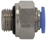Riegler 108998 Прямой вставной фитинг, серия Blue, миниатюрный, M3 вн., шланг, вн. диаметр O 3 PC-33