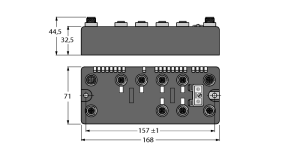 Компактная мультипротокольная станция для Industrial Ethernet4 канала IO-Link и интерфейс для подключения 2 головок чтения / записи BL ident 
