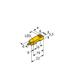 Индуктивный датчик - BI2-Q5,5K-AP6X - 1613015 Turck