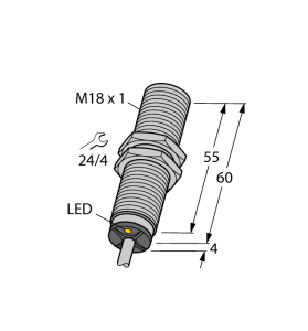 Индуктивный датчик - BI8U-M18M-VP44X - 1634876 Turck