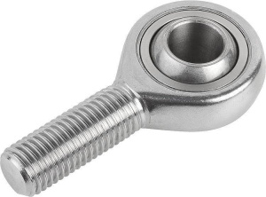 Norelem 27629 Rod ends with plain bearing external thread, stainless steel