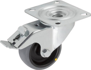Поворотное колесо Norelem 95016_LS со стопором, токопроводящее