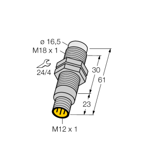 Светодиодный индикатормаяк - M18GRYPQ - 3074039 Turck