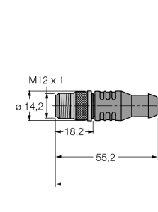 PROFIBUS кабель: оболочка кабеля PUR - RSSW451-1M - 8029320 Turck