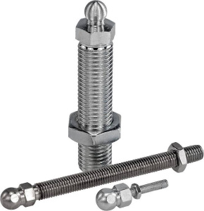 Norelem 27810 Swivel feet threaded spindles steel or stainless steel