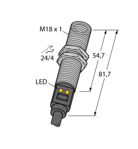 Температурные датчикидатчик инфракрасного излучения - M18TIP6E - 3081126 Turck 