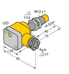 Индуктивный датчик - NI8U-EG12SK-VP4X - 1580901 Turck