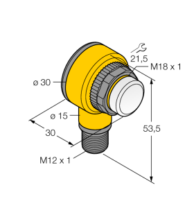Светодиодный индикатормаяк - T18GRYPQ - 3074041 Turck