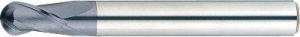Misumi XAL series carbide ball end mill, 2-flute / short model