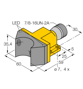 ИндуктивныйСдвоенный датчик для приводов вращения - NI4-DSU35-2ADZ30X2-B1151 - 4290001 Turck