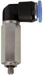 Riegler 109043 Вставной L-образный фитинг, серия Blue, миниатюрный, удлиненный, вращающийся, M3 PLL-34