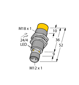 Индуктивный датчик - NI15U-EM18-AP6X-H1141 - 1635332 Turck