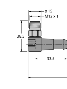 Кабель фильдбас для системы фильдбасв соответствии с IEC61158-2, 4-полярный - WSCV-WKCV-FBY49OG-2M/5D - 8900522 Turck