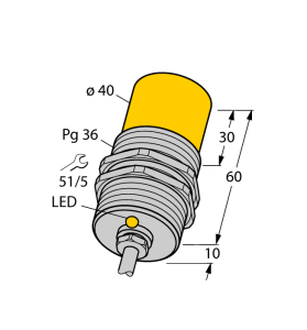 Индуктивный датчик - NI25-G47-AZ3X - 13089 Turck