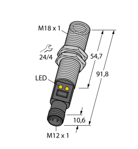 Температурные датчикидатчик инфракрасного излучения - M18TIP6EQ - 3078465 Turck 