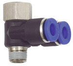 Riegler 109640 Y-образный угловой фитинг, серия Blue, вращающийся G/R 1/4 внутр./вн. 213.014-8