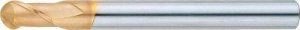 Misumi TSC Series Carbide Ball End Mill (R Accuracy ±3 m), for High-Hardness Steel Machining, 2-Flute / Short Model