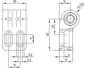 Schmersal. Hinge safety switch - Fixed hinge F