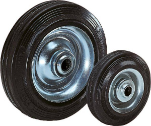 Norelem 95050 Wheels rubber tyres on steel plate rims