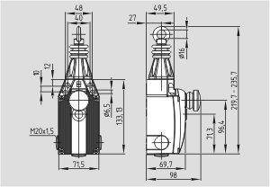 Schmersal. Pull-wire emergency stop switches - ZQ 900-02N