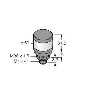 Светодиодный индикаторОдноцветный/многофункциональный индикатор - TL50WQ - 3010173 Turck