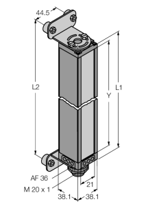 Измерительная световая завесаИзлучатель - BMEL3616A - 3038545 Turck