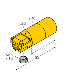 Индуктивный датчик - NI20-K40SR-AP6X - 16026 Turck