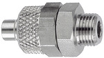 Riegler 110668 Прямой ввинчиваемый фитинг, M5 вн., для шланга 5/3 мм, AF 8 11.0412 ES