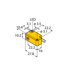 Индуктивный датчик - BI2-Q10S-AP6X - 1609360 Turck