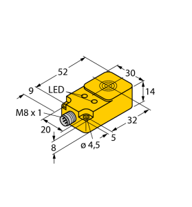 Индуктивный датчик - BI10U-Q14-AP6X2-V1131 - 1608500 Turck