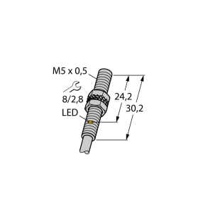 Индуктивный датчик - BI1-EG05-RP6X - 4609750 Turck