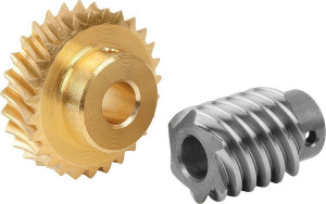 Norelem 22500 Worm gears, right-hand centre distance 17 mm