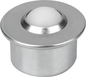 Norelem 95152 Ball transfer units with steel housing and plastic ball