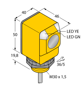 Фотоэлектрический датчикоппозитный датчик (излучатель) - Q406E - 3032375 Turck