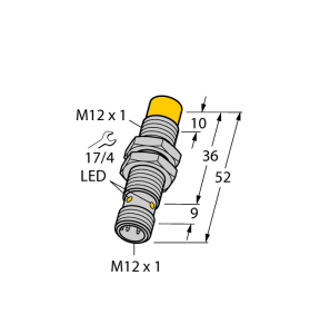 Индуктивный датчикс увеличенной дистанцией срабатывания - NI8-M12-VN6X-H1141 - 4611323 Turck
