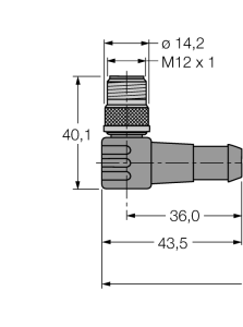 Полевой кабель для CAN (DeviceNet™, CANopen)Оболочка кабеля PUR, тонкая - WSC-WKC5701-5M Turck