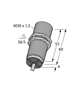 Индуктивный датчикс аналоговым выходом - BI15-M30-LIU - 1535543 Turck