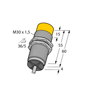 Индуктивный датчикс аналоговым выходом - NI15-M30-LIU - 1535300 Turck