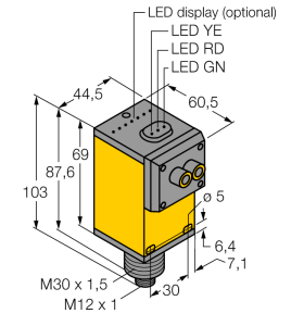Фотоэлектрический датчикБазовый блок для стекловолокна - Q45AD9FQ - 3037631 Turck