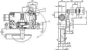 Schmersal. Door locking devices - AV 18LX30U 45 GR.N 