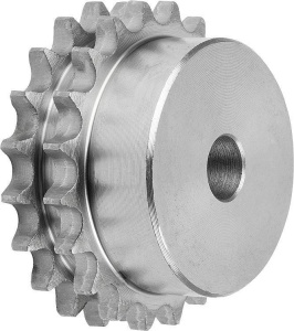 Norelem 22253 Sprockets duplex 1 1/4 x 3/4 DIN ISO 606
