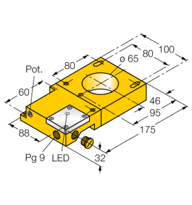 Индуктивный датчикКольцевой датчик - NI65R-S32SR-VP44X - 1440008 Turck