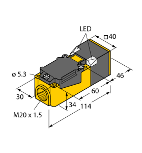 Индуктивный датчик - BI15U-CP40-AN6X2 - 1623510 Turck