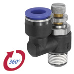 Riegler 136020 Обратный клапан дросселя серия Blue, разгрузочный дроссель, M5 вн. 299.005-6